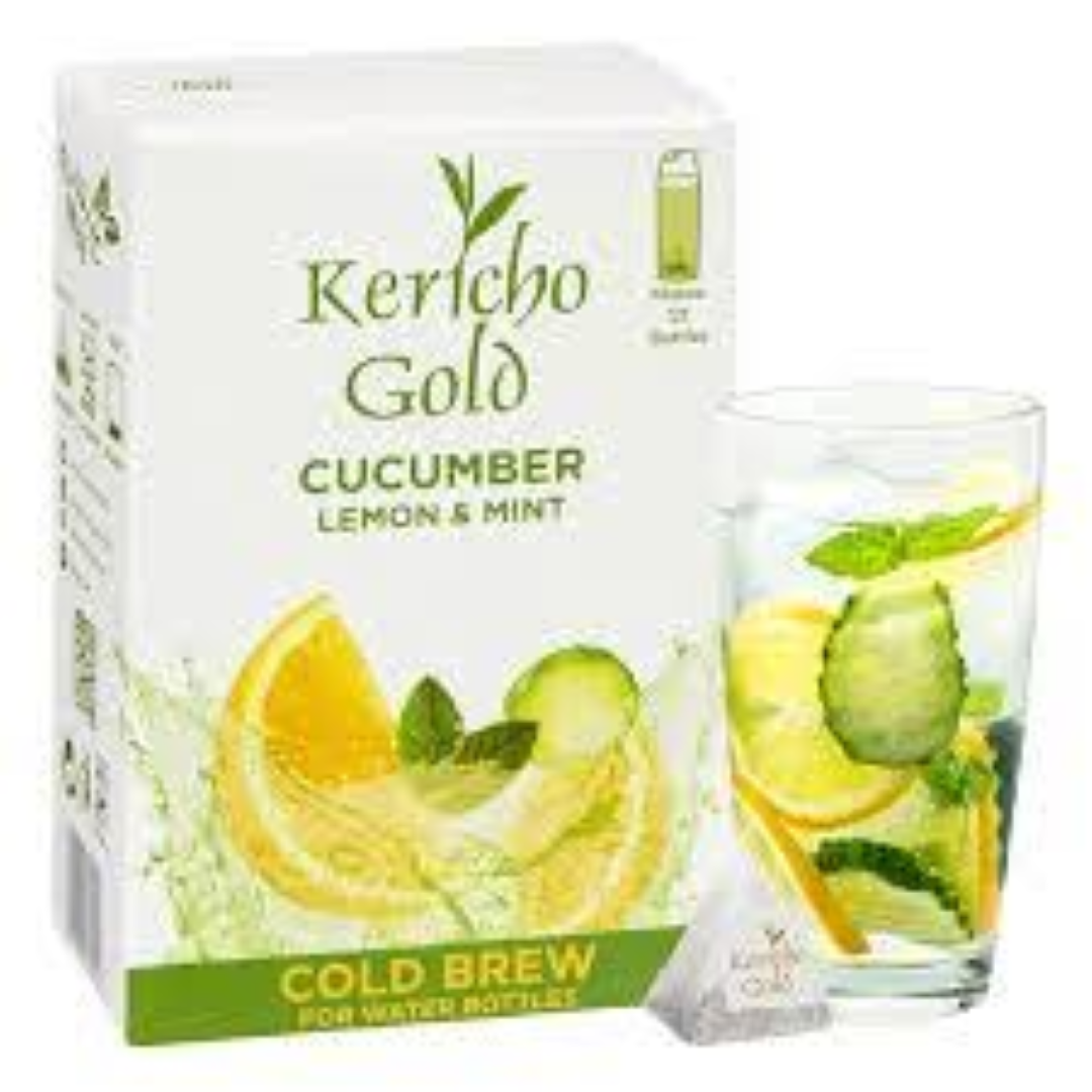 KERICHO GOLD CUCUMBER LEMON & MINT 12'S